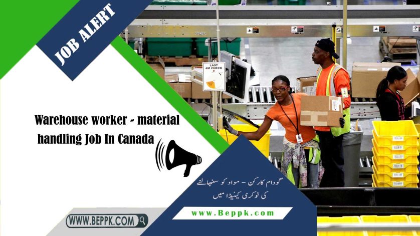 Warehouse worker Job In Canada